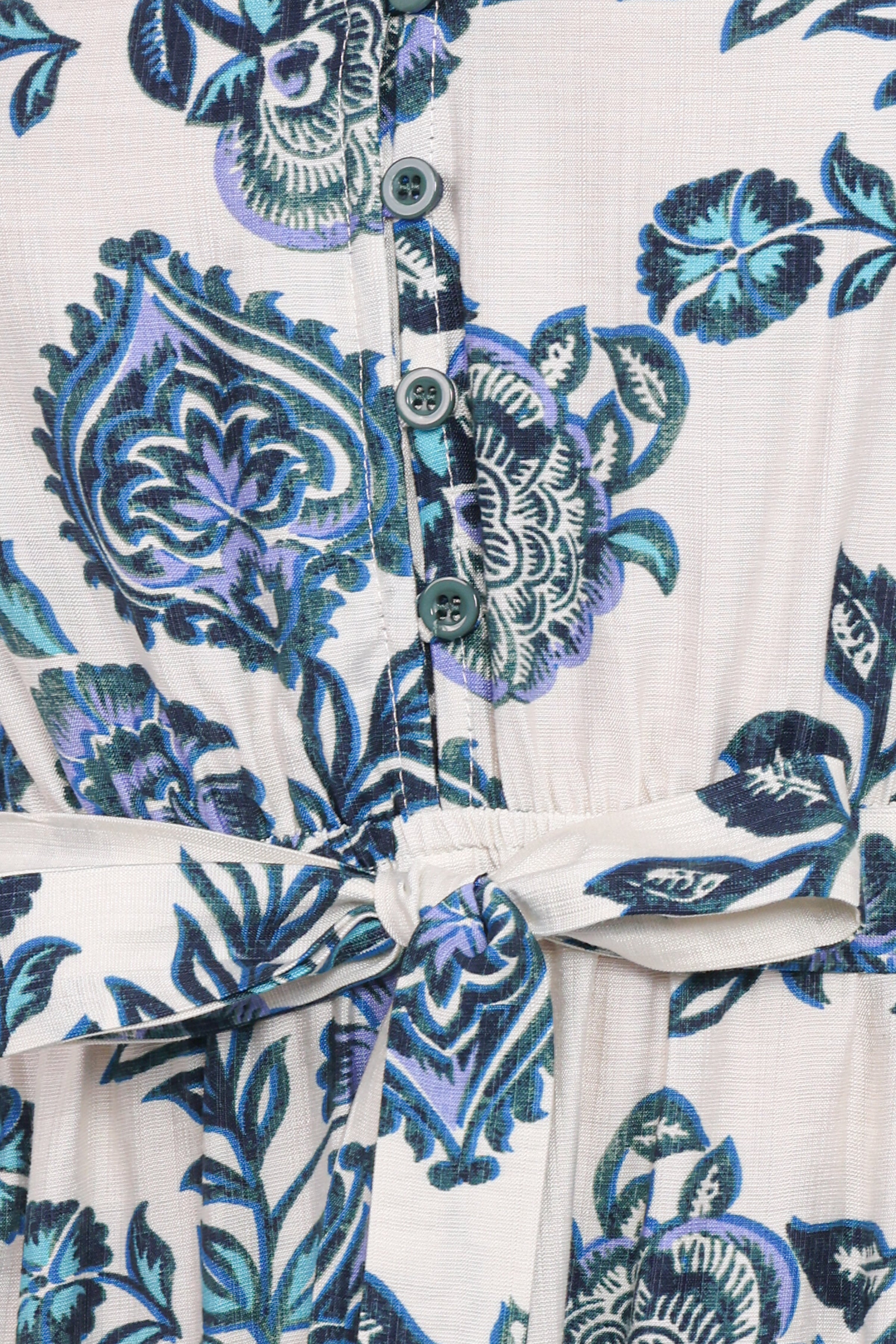 DRESSES Monica Long Sleeve Midi Dress - Blue Floral