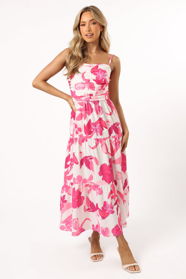 DRESSES @Monika Maxi Dress - Pink Floral