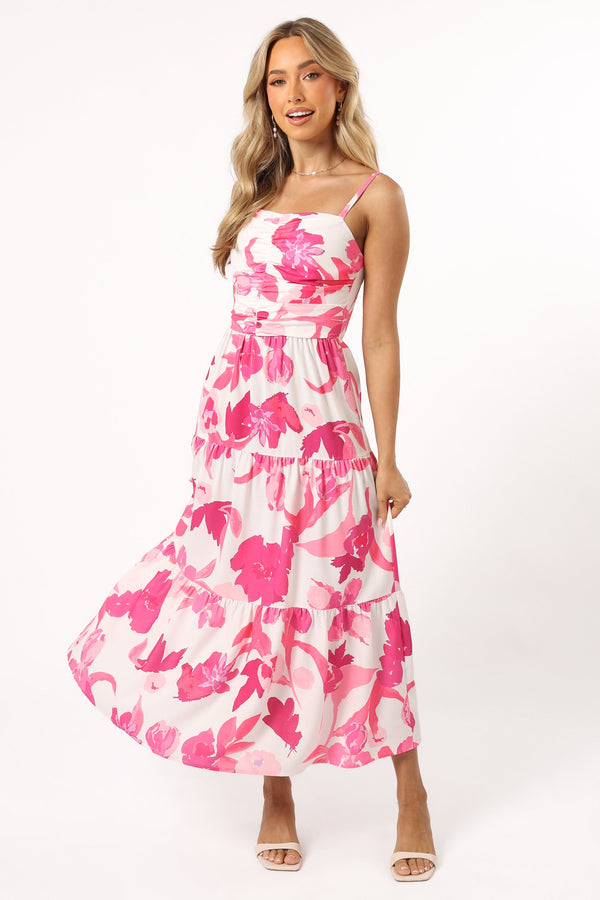 DRESSES @Monika Maxi Dress - Pink Floral