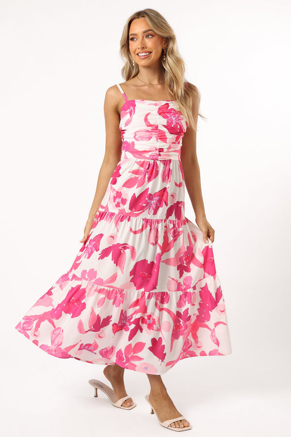 DRESSES @Monika Maxi Dress - Pink Floral