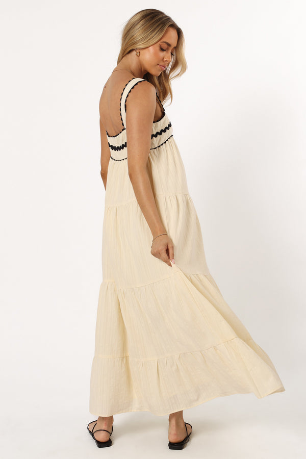 DRESSES @Monroe Midi Dress - Cream