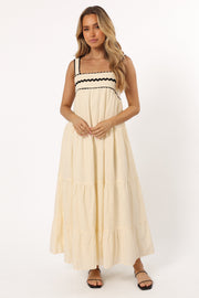 DRESSES @Monroe Midi Dress - Cream