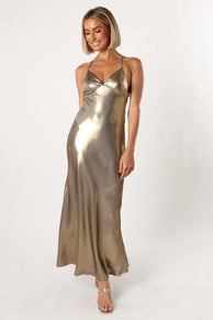 DRESSES @Moss Maxi Dress - Gold
