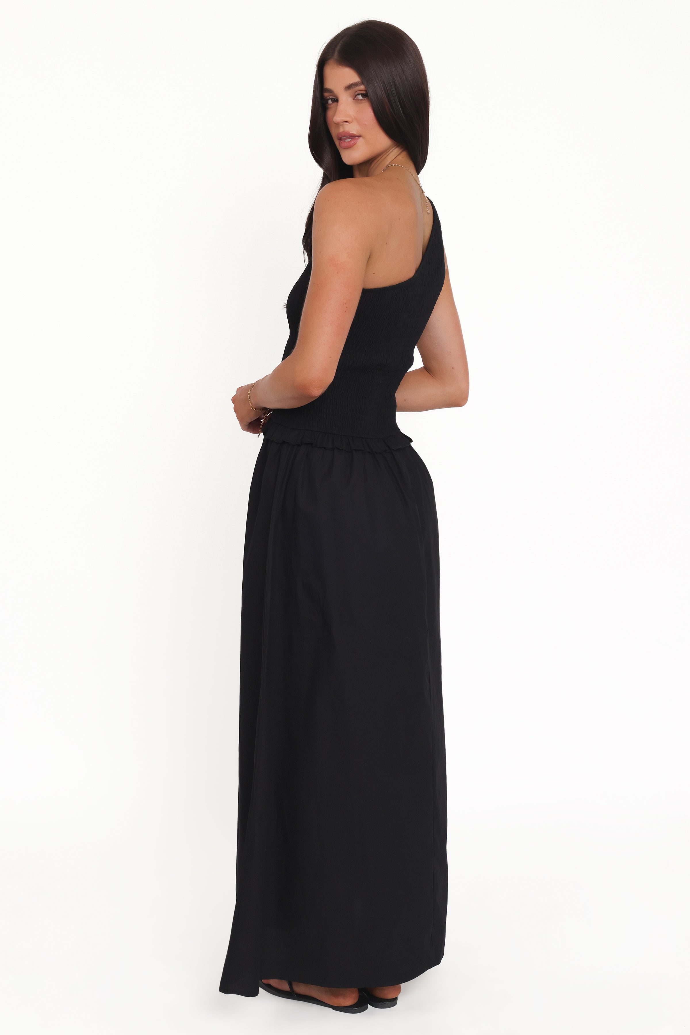 DRESSES Myla One Shoulder Maxi Dress - Black