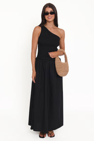 DRESSES Myla One Shoulder Maxi Dress - Black
