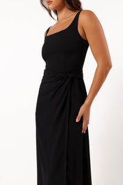 DRESSES @Nadea Faux Wrap Maxi Dress - Black