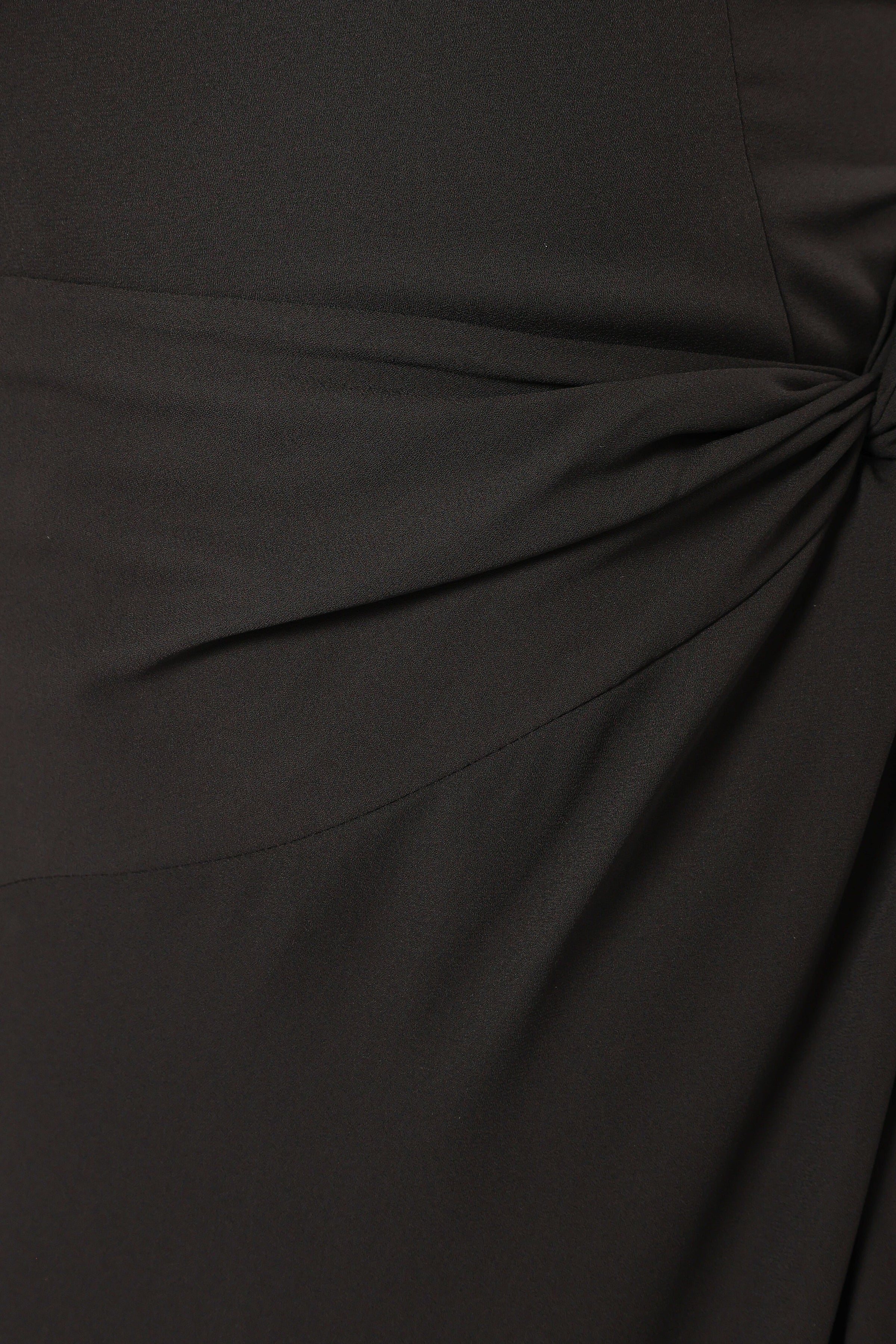 DRESSES @Nadea Faux Wrap Maxi Dress - Black