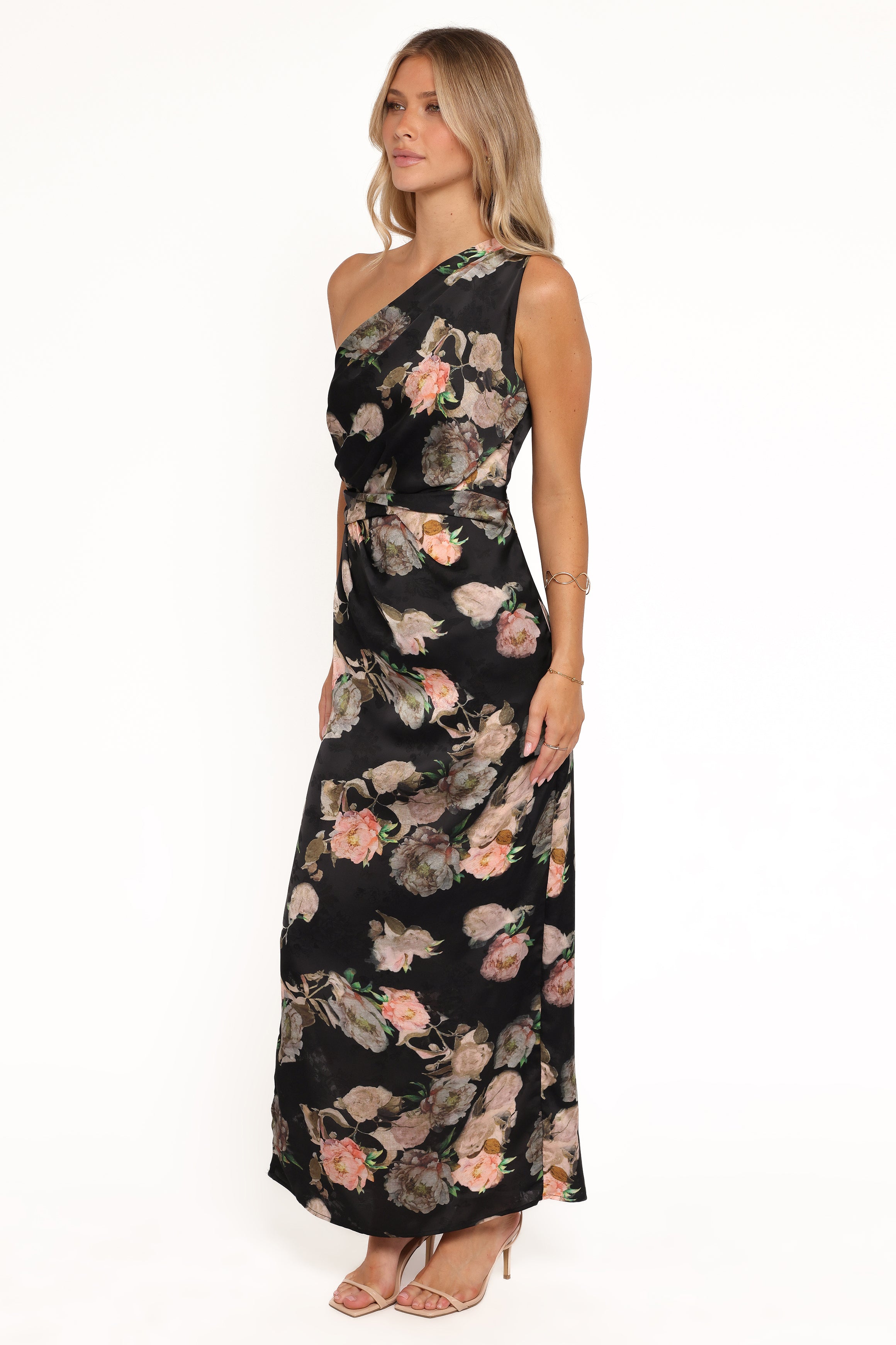 DRESSES Nadia One Shoulder Maxi Dress - Blurred Floral