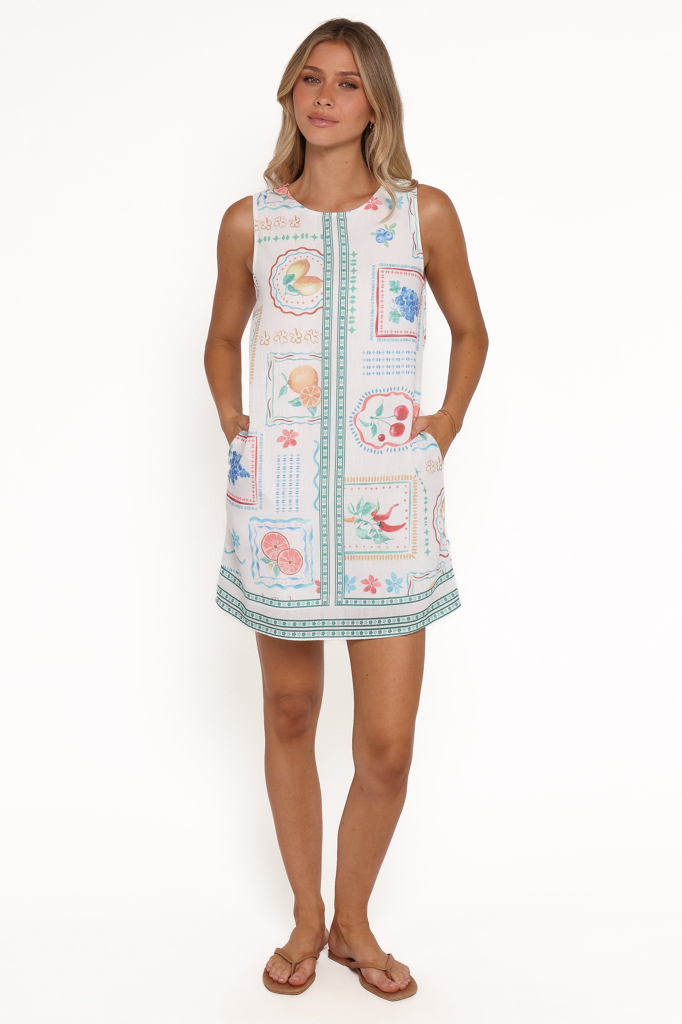 DRESSES Nalu Mini Dress - Multi Beach Print