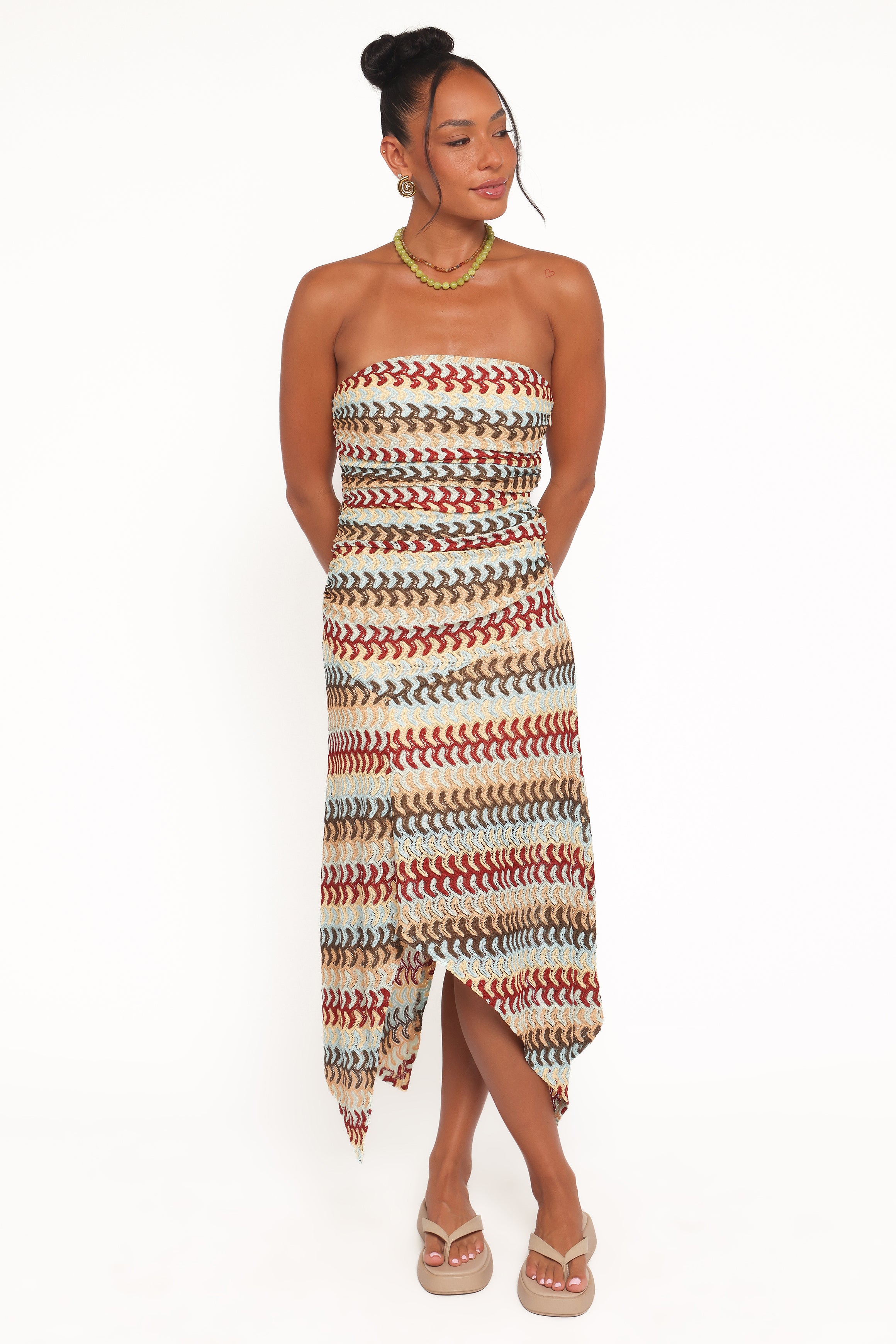 DRESSES Navia Midi Dress - Multi Stripe