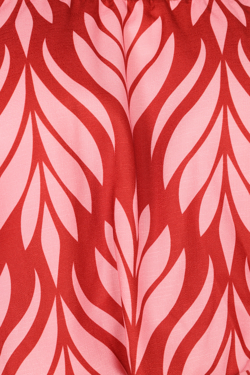 DRESSES @Neoma Strapless Midi Dress - Red Palm Print