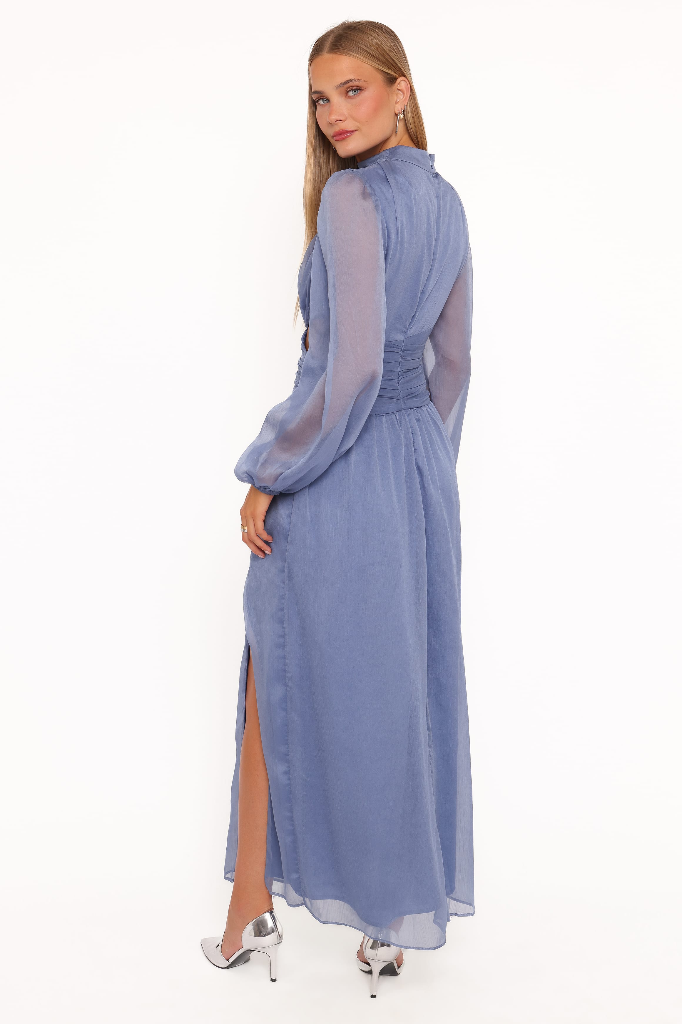 DRESSES Neveah Long Sleeve Maxi Dress - Dusty Blue