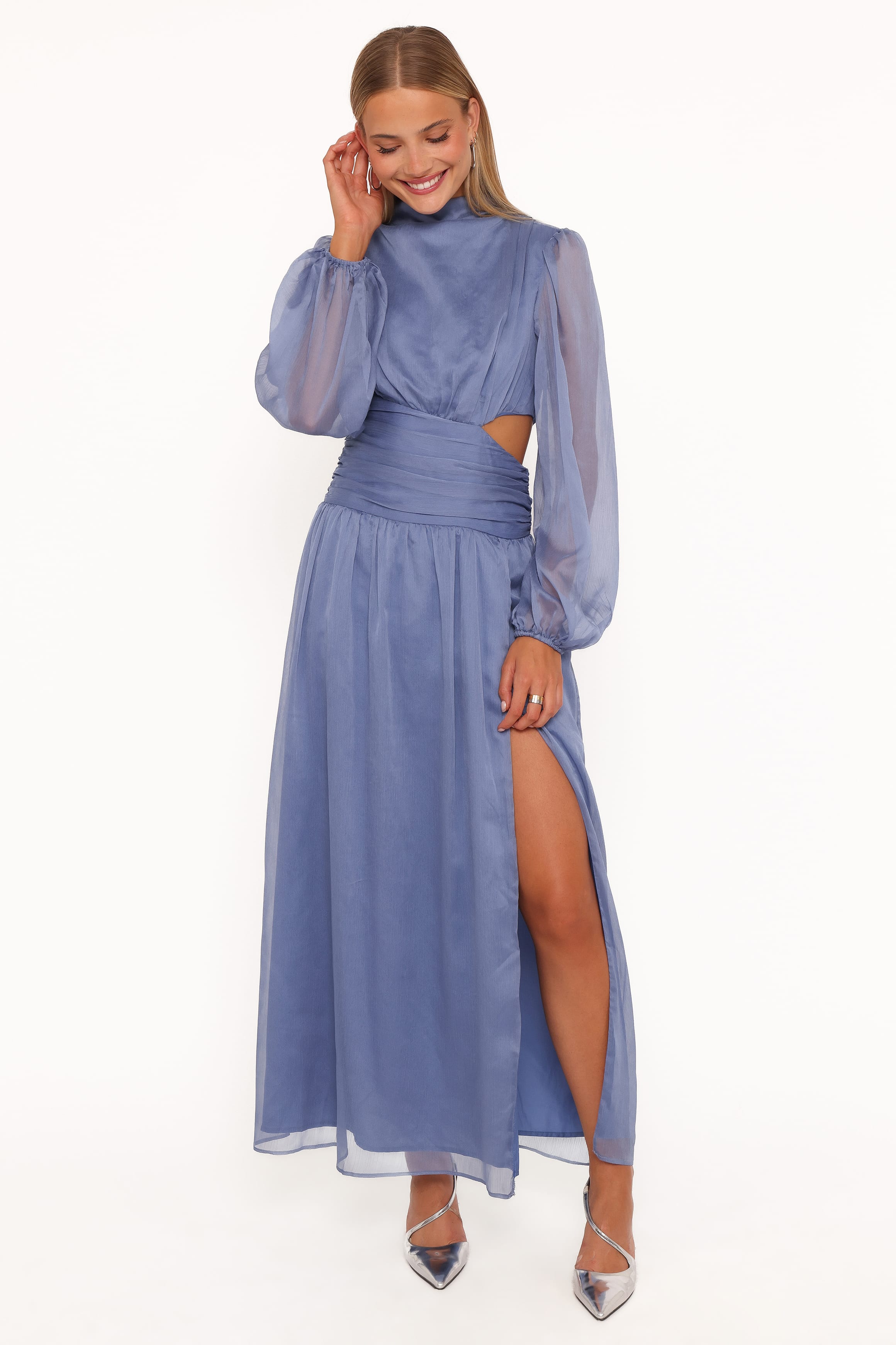 DRESSES Neveah Long Sleeve Maxi Dress - Dusty Blue