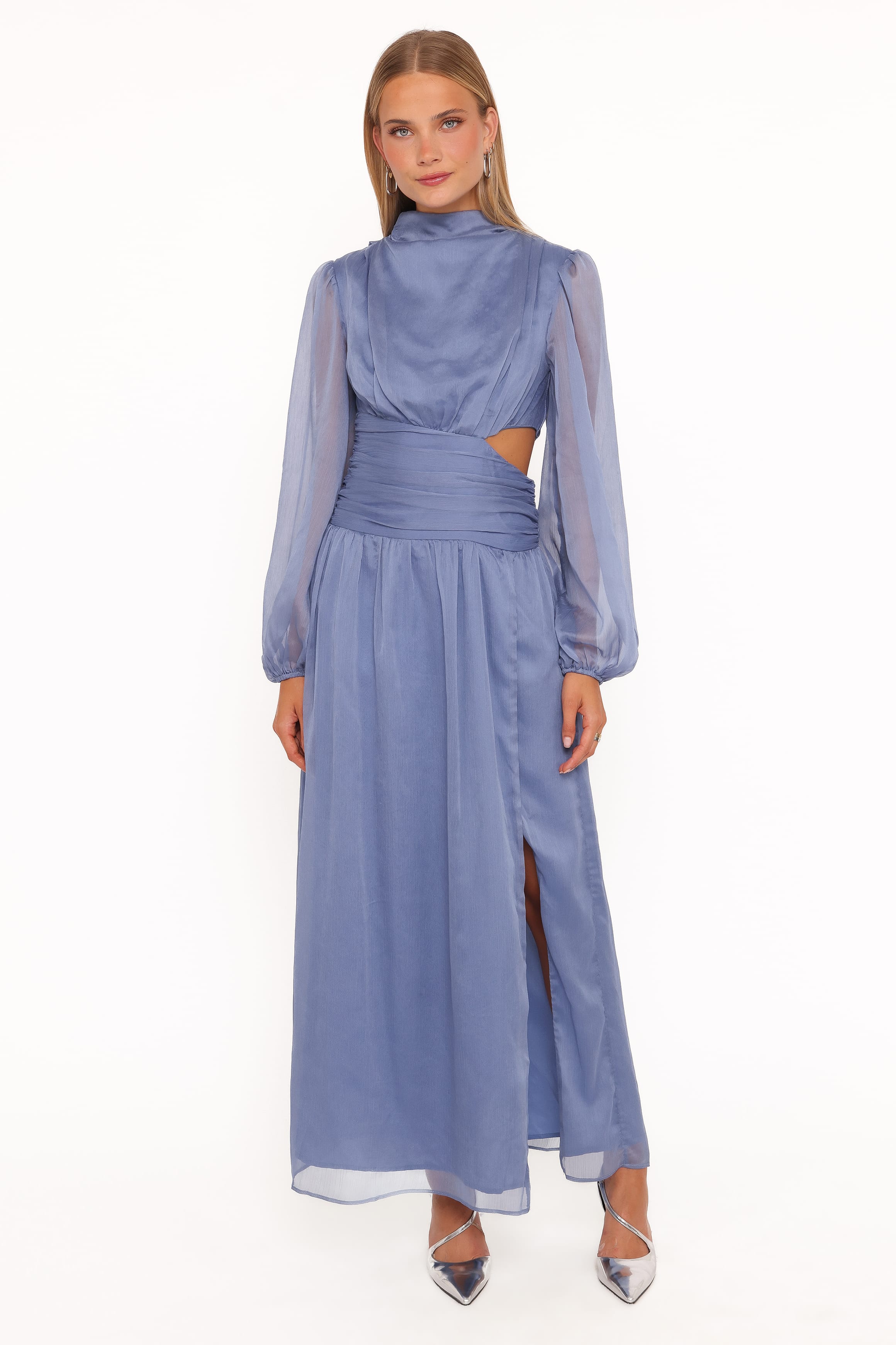 DRESSES Neveah Long Sleeve Maxi Dress - Dusty Blue