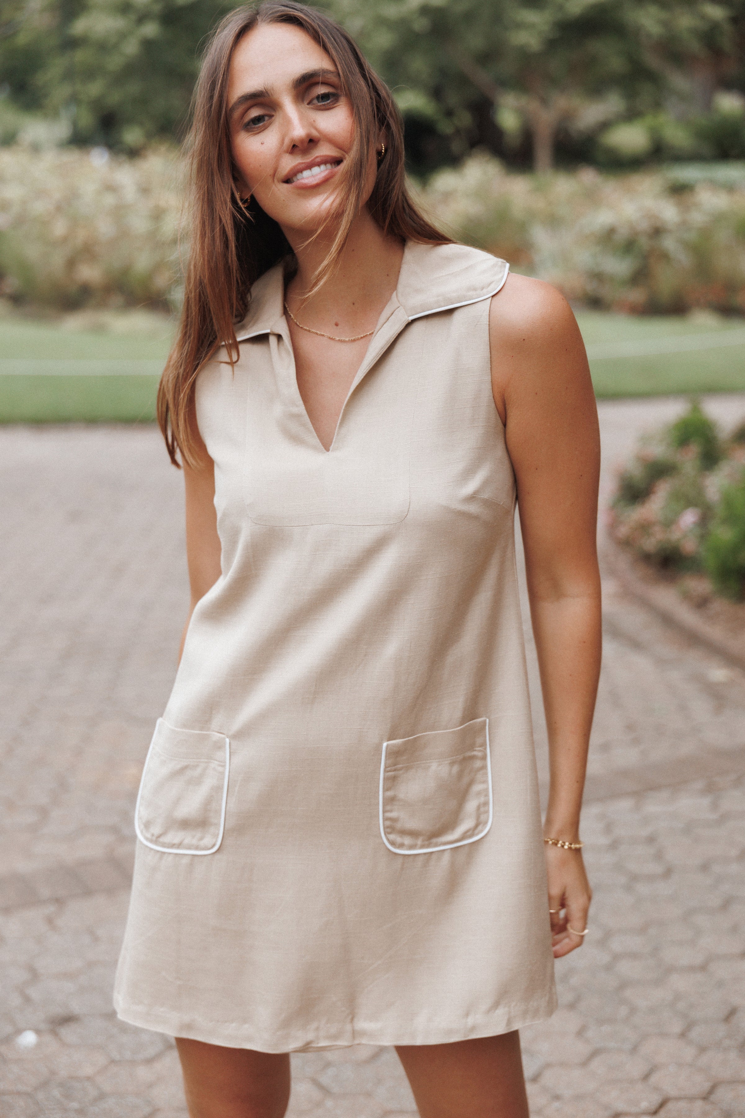 DRESSES Newton Mini Dress - Taupe