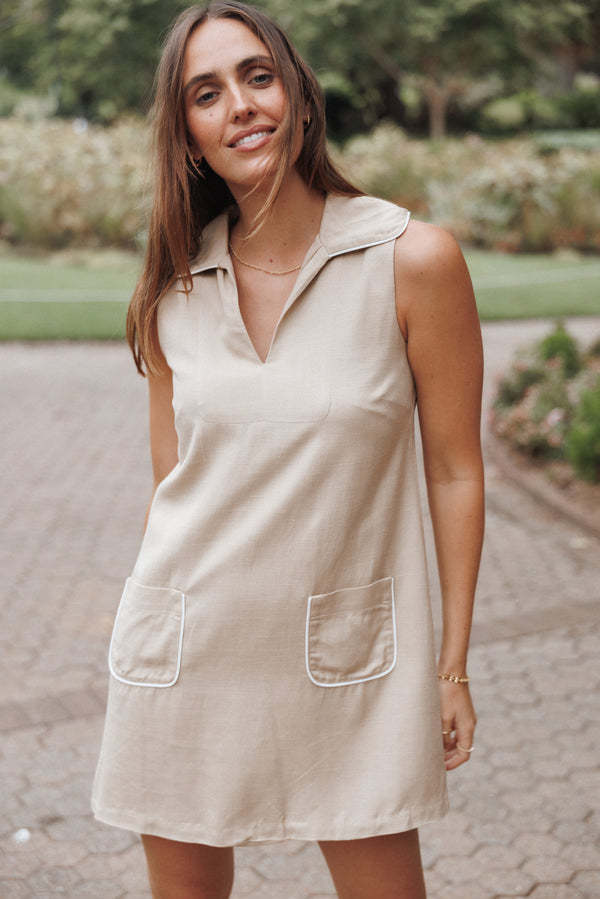 DRESSES Newton Mini Dress - Taupe