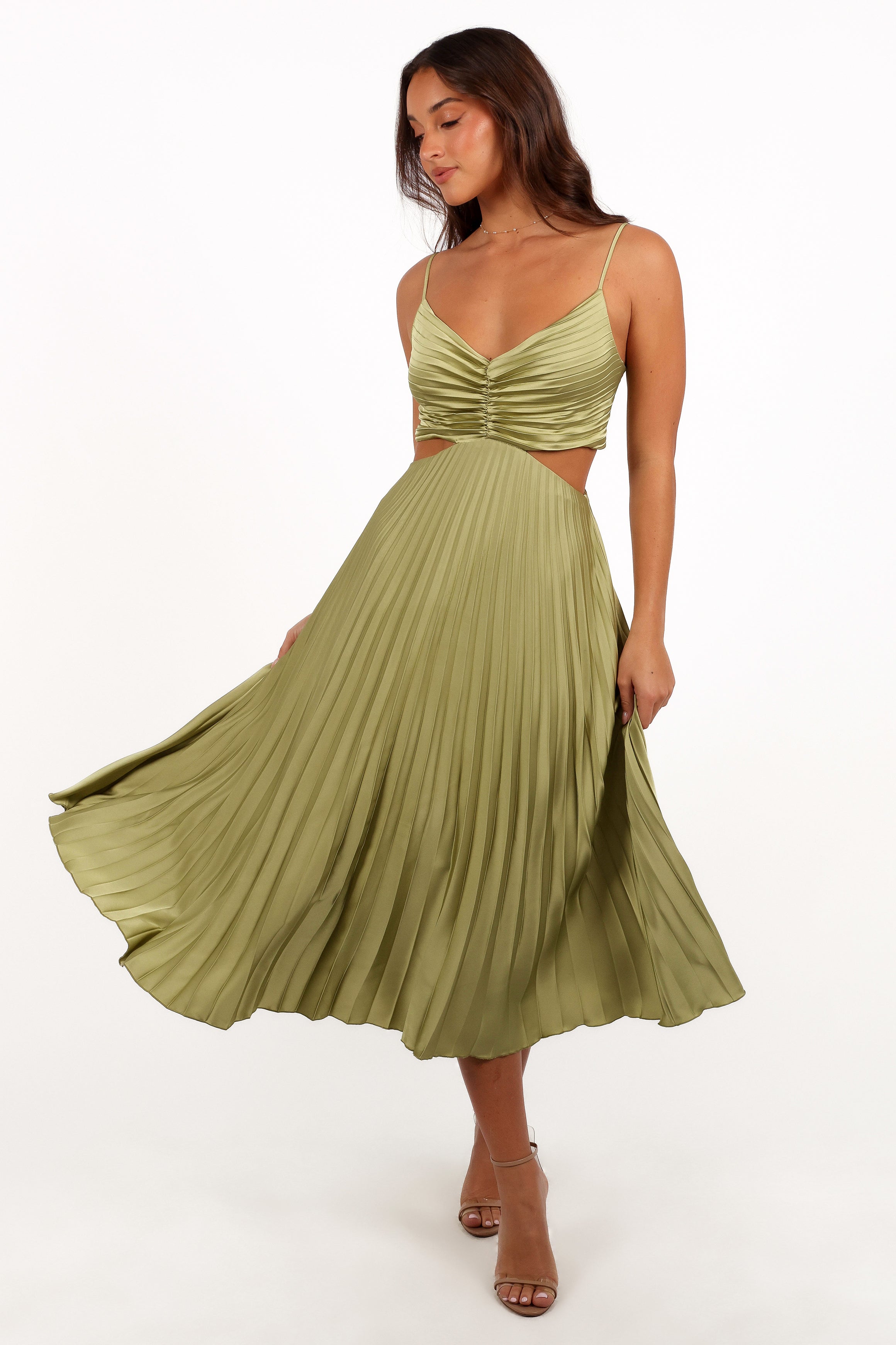 DRESSES Niamh Midi Dress - Meadow Green