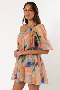 DRESSES @Nida One Shoulder Dress - Multi