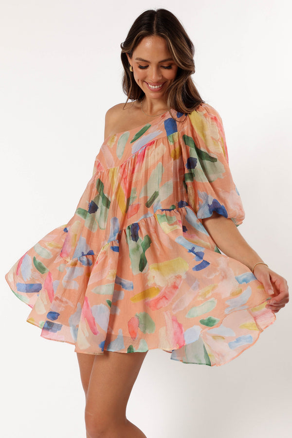 DRESSES @Nida One Shoulder Dress - Multi