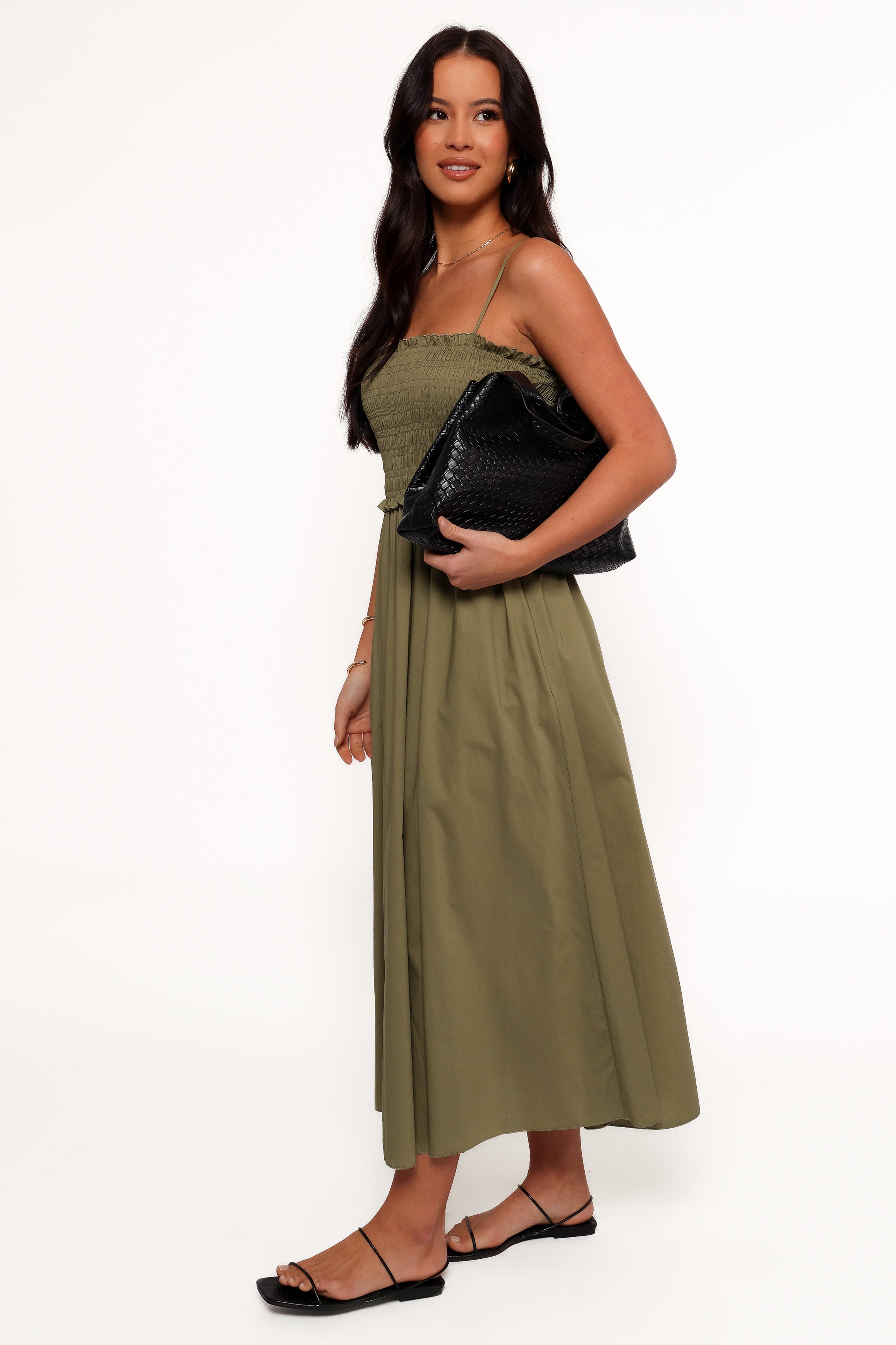 DRESSES Nigella Maxi Dress - Olive Green