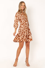 DRESSES @Nirita Longsleeve Mini Dress - Las Palmas