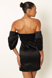 DRESSES @Nisha Strapless Mini Dress - Black