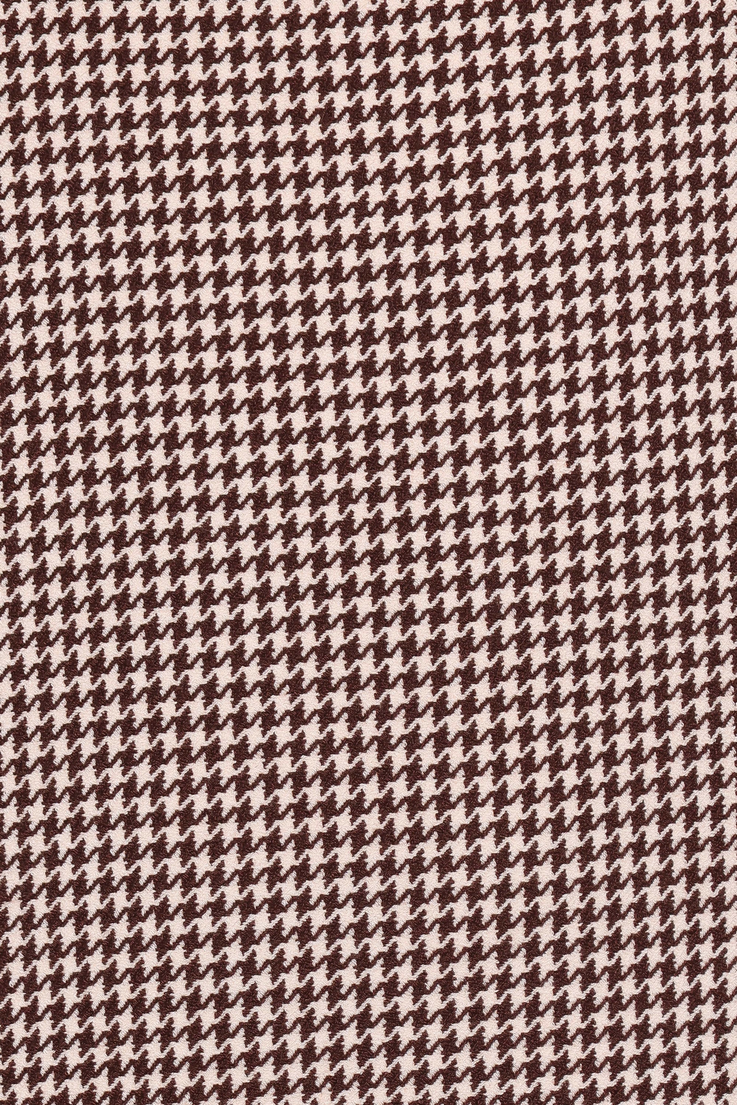 DRESSES @Noah Overall Mini Dress - Brown Houndstooth