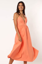 DRESSES @Noira Midi Dress - Apricot