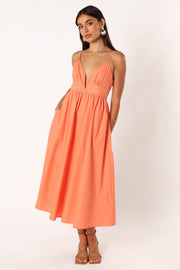 DRESSES @Noira Midi Dress - Apricot