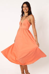 DRESSES Noira Midi Dress - Apricot