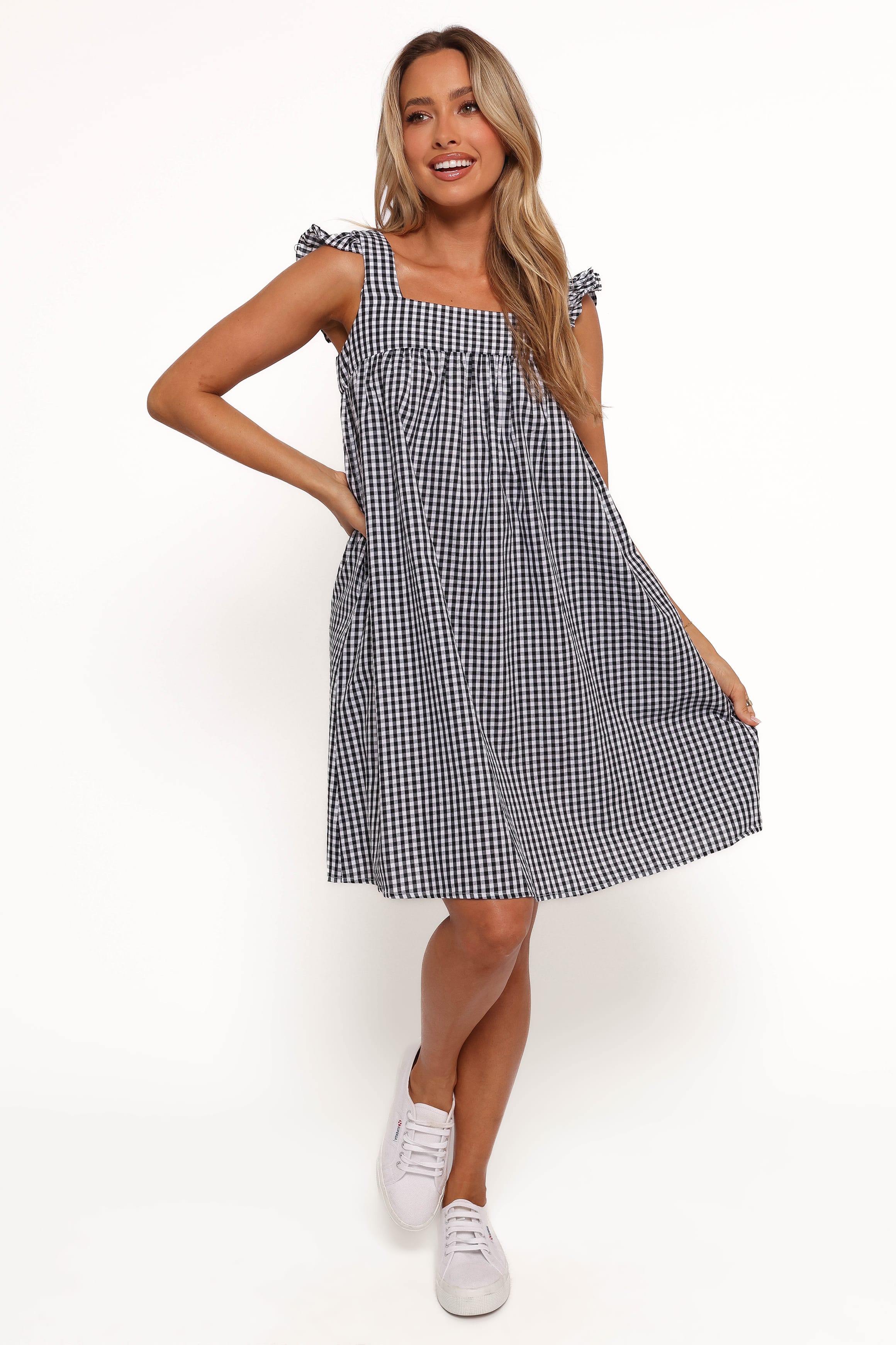 DRESSES Nola Mini Dress - Black Gingham