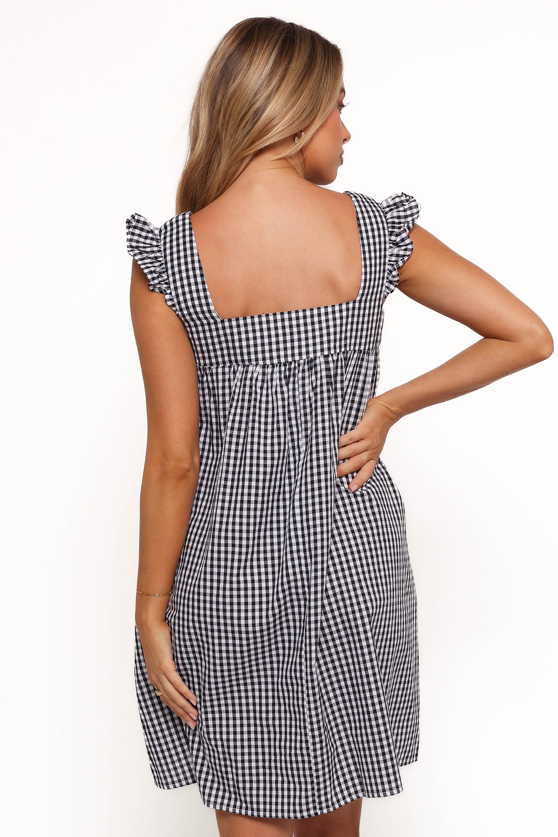 DRESSES Nola Mini Dress - Black Gingham