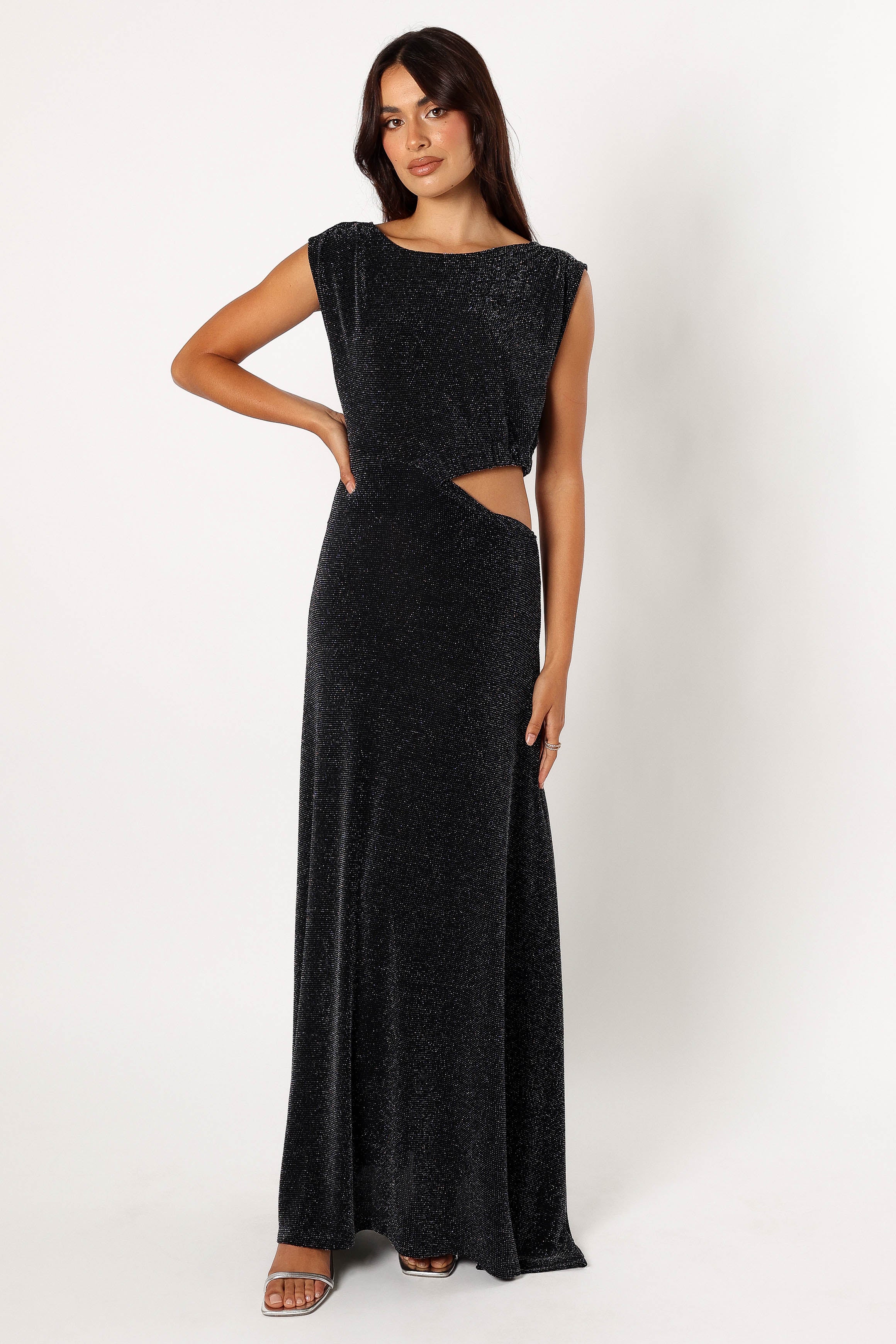 DRESSES @Nolah Maxi Dress - Black Sparkle