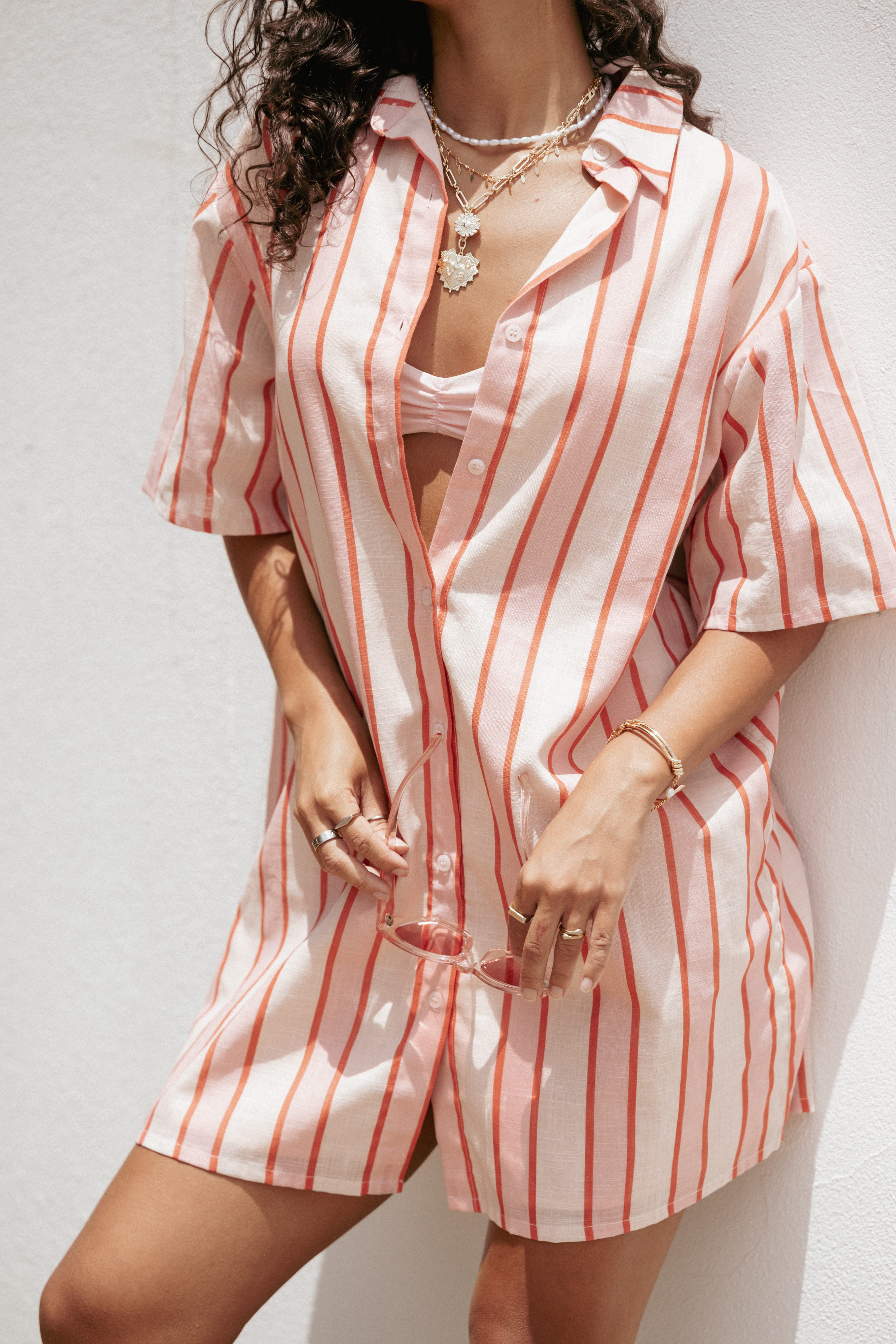 DRESSES Norah Mini Dress - Pink Stripe