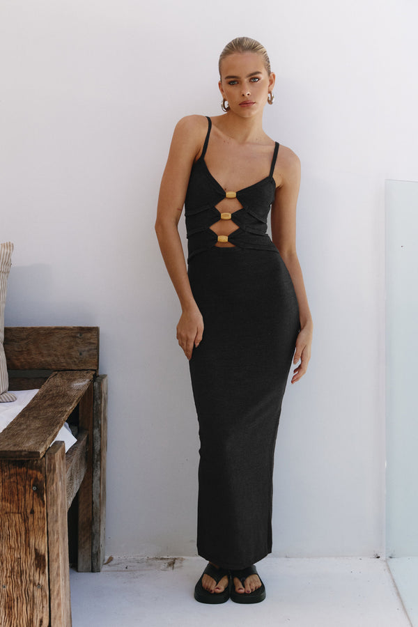 DRESSES Normani Midi Dress - Black