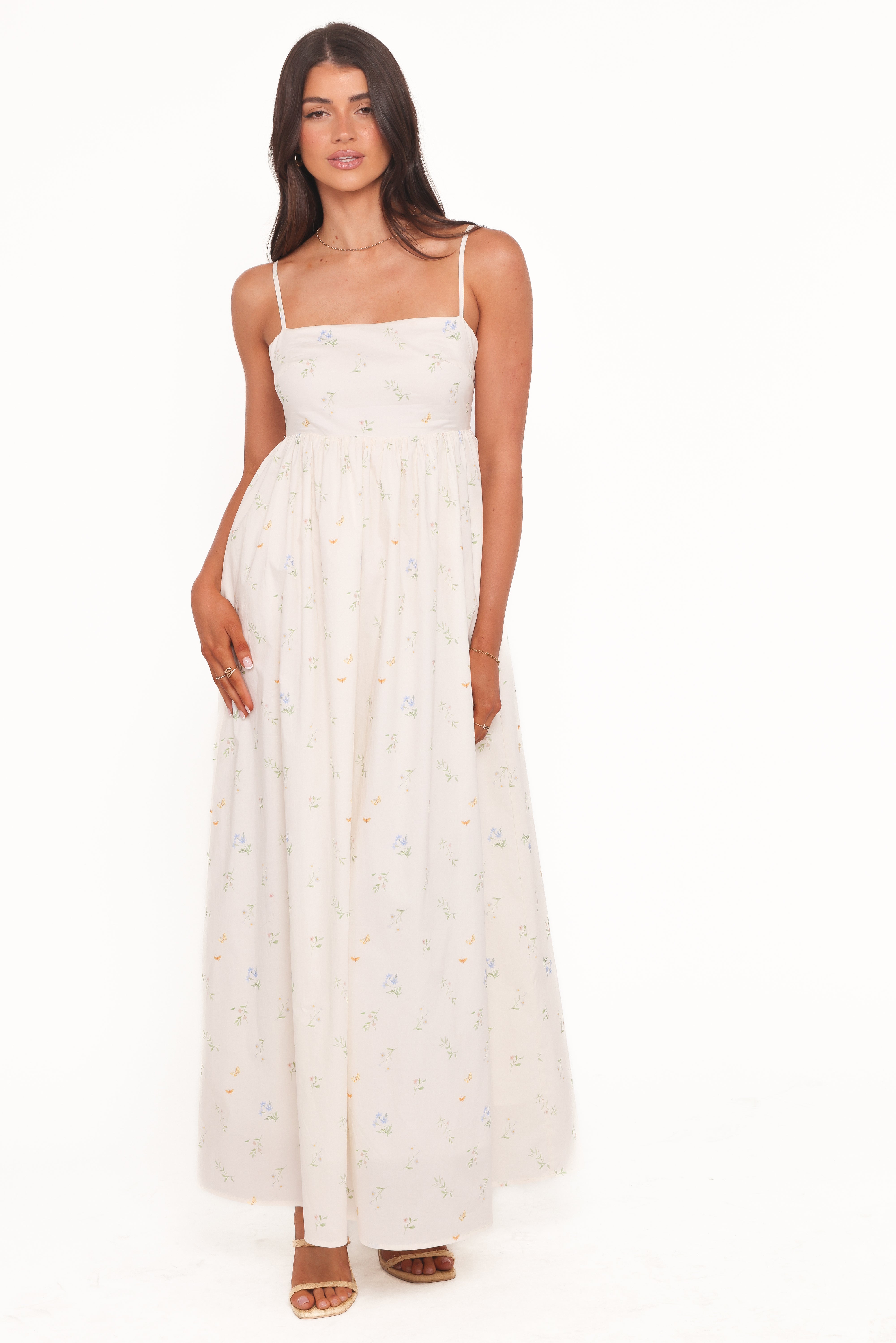 DRESSES Odessa Maxi Dress - White Floral