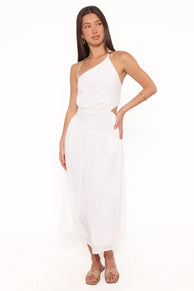 DRESSES Olivea Midi Dress - White