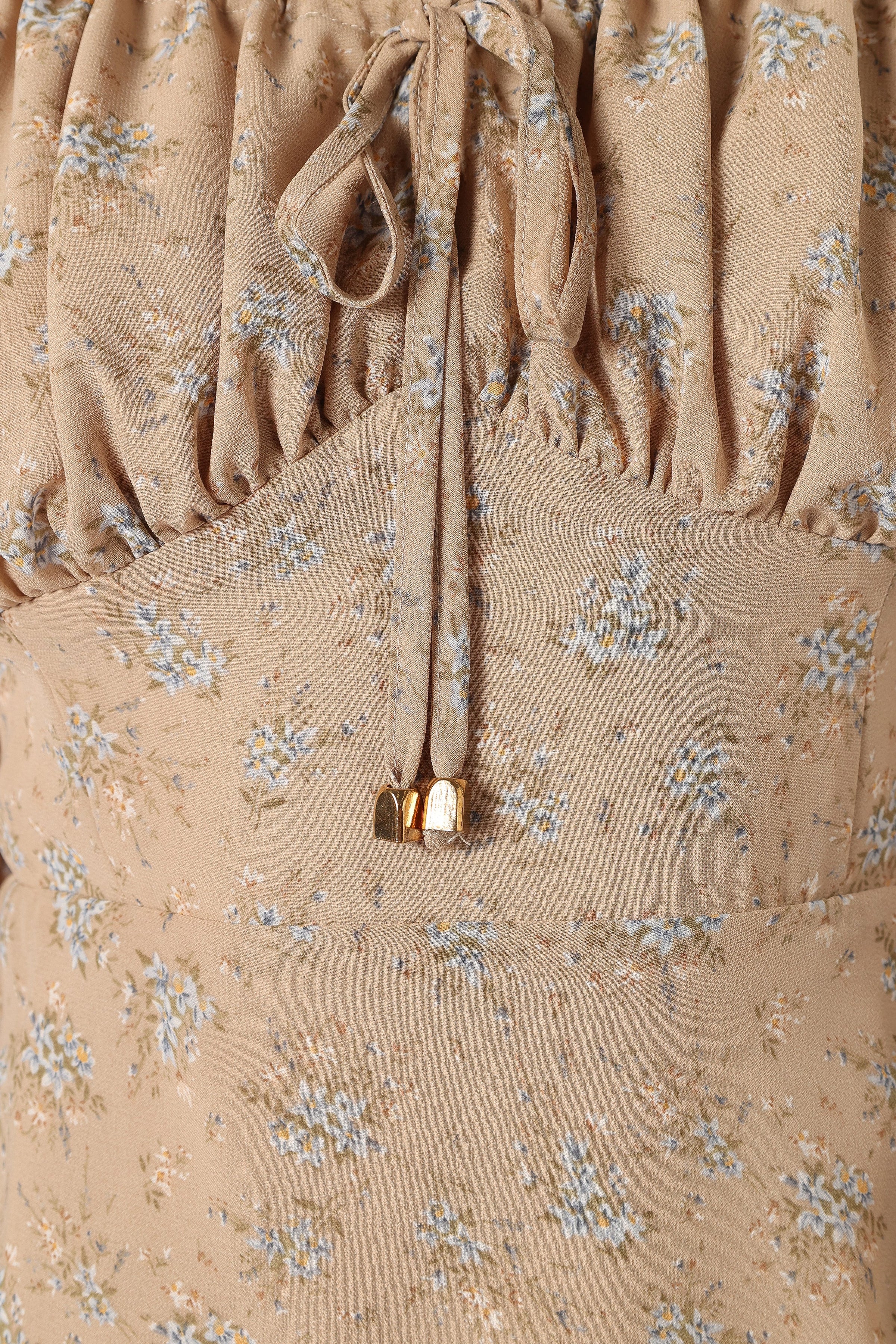 DRESSES @Ollive Long Sleeve Dress - Taupe