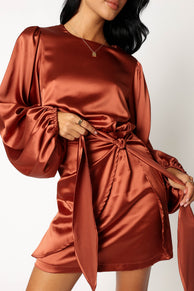 DRESSES @Opal Dress - Rust