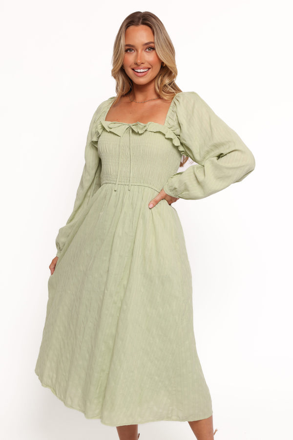 DRESSES Ophelia Midi Dress - Olive