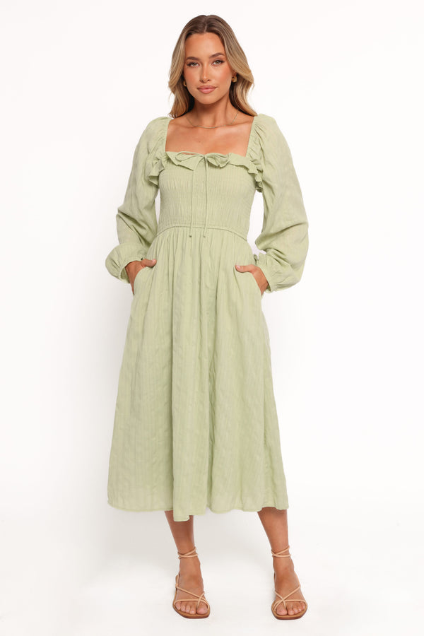 DRESSES Ophelia Midi Dress - Olive