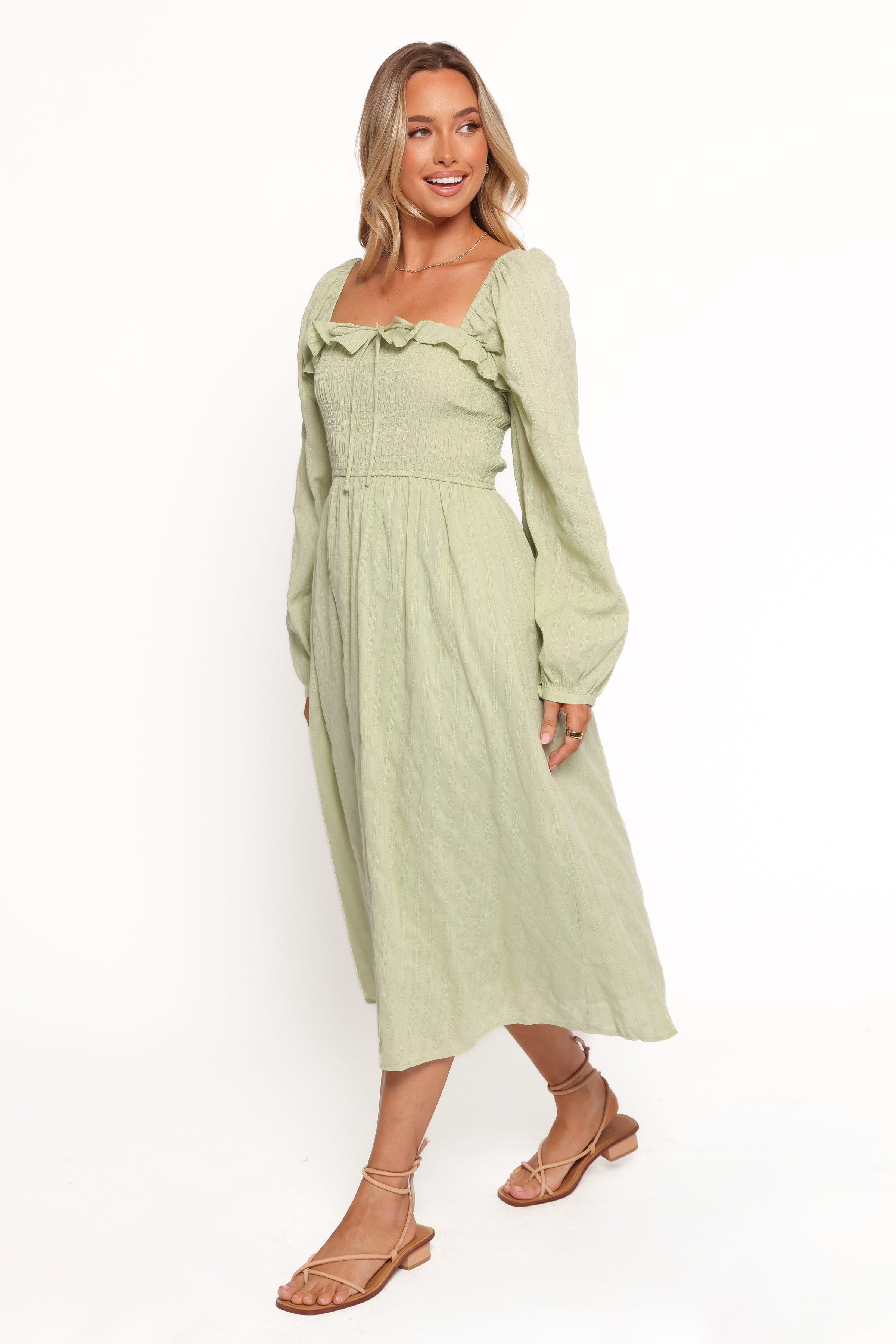DRESSES Ophelia Midi Dress - Olive
