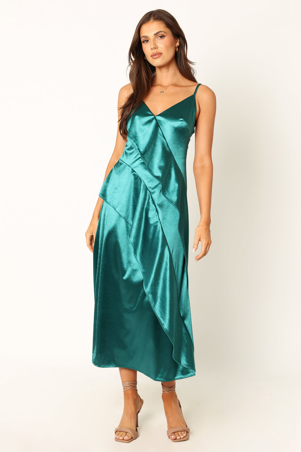 DRESSES @Othello Slip Midi Dress - Emerald