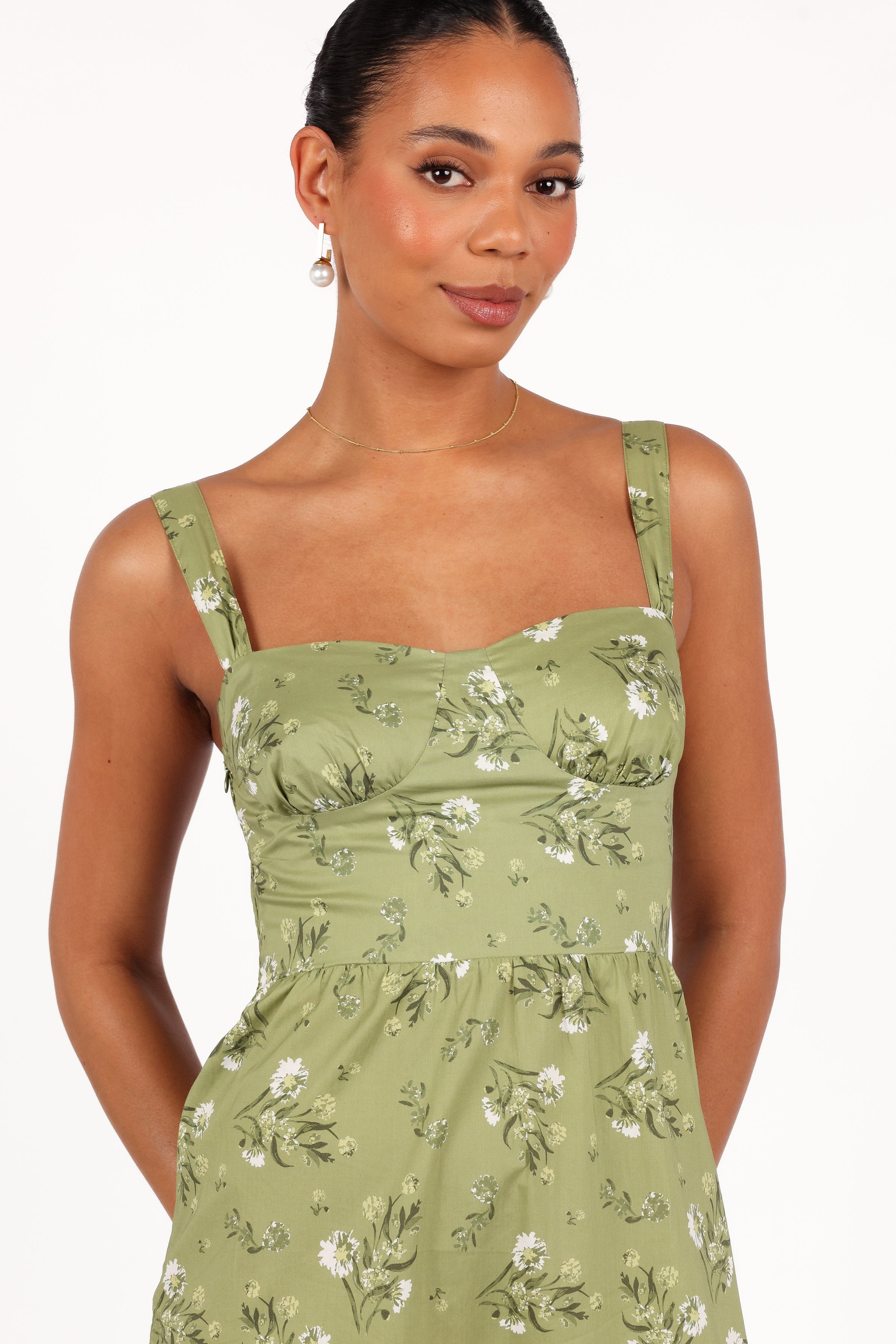 DRESSES Paisley Midi Dress - Sage Botanica
