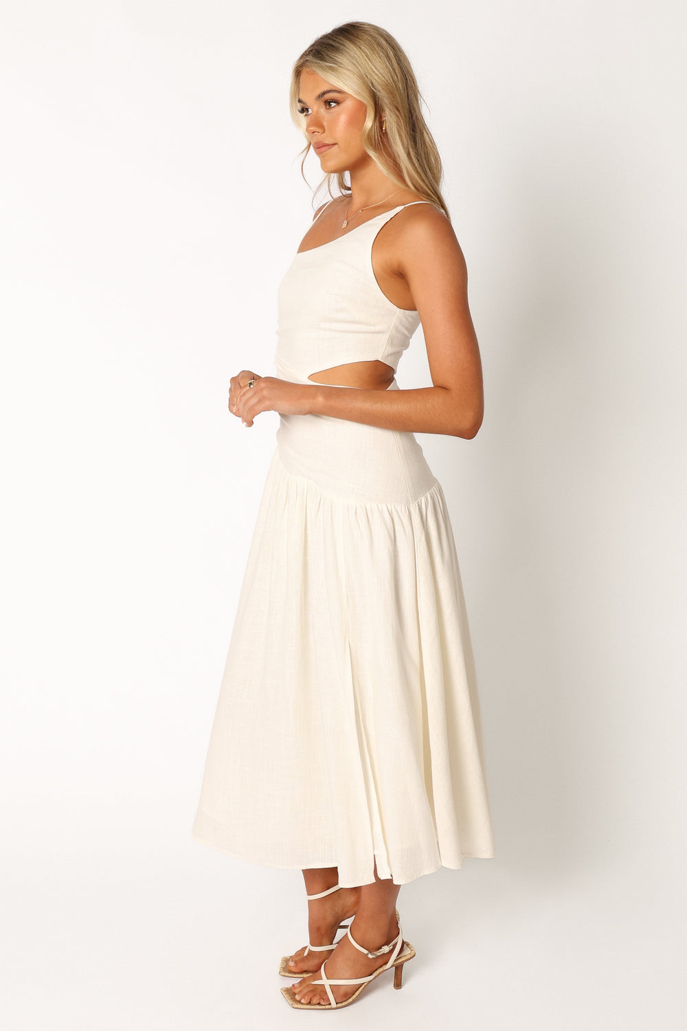 DRESSES @Palmer Midi Dress - White