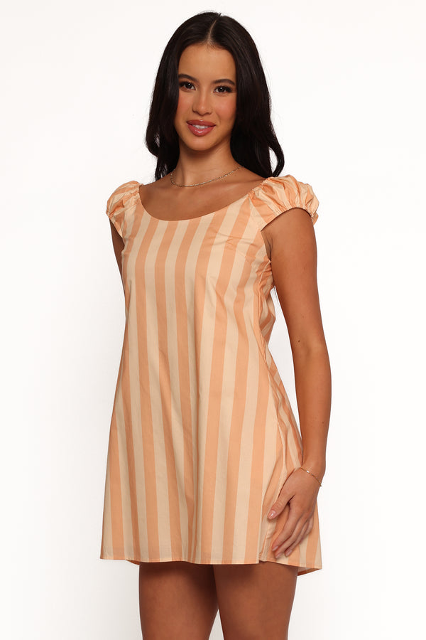 DRESSES Pammy Mini Dress - Terracotta Stripe