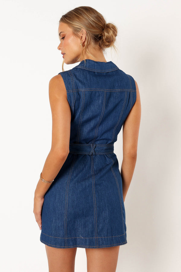 DRESSES @Parker Mini Dress - Denim