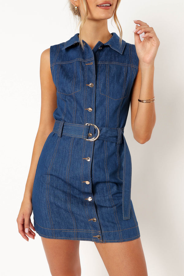 DRESSES @Parker Mini Dress - Denim