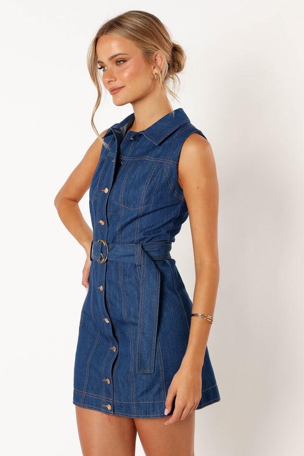 DRESSES @Parker Mini Dress - Denim