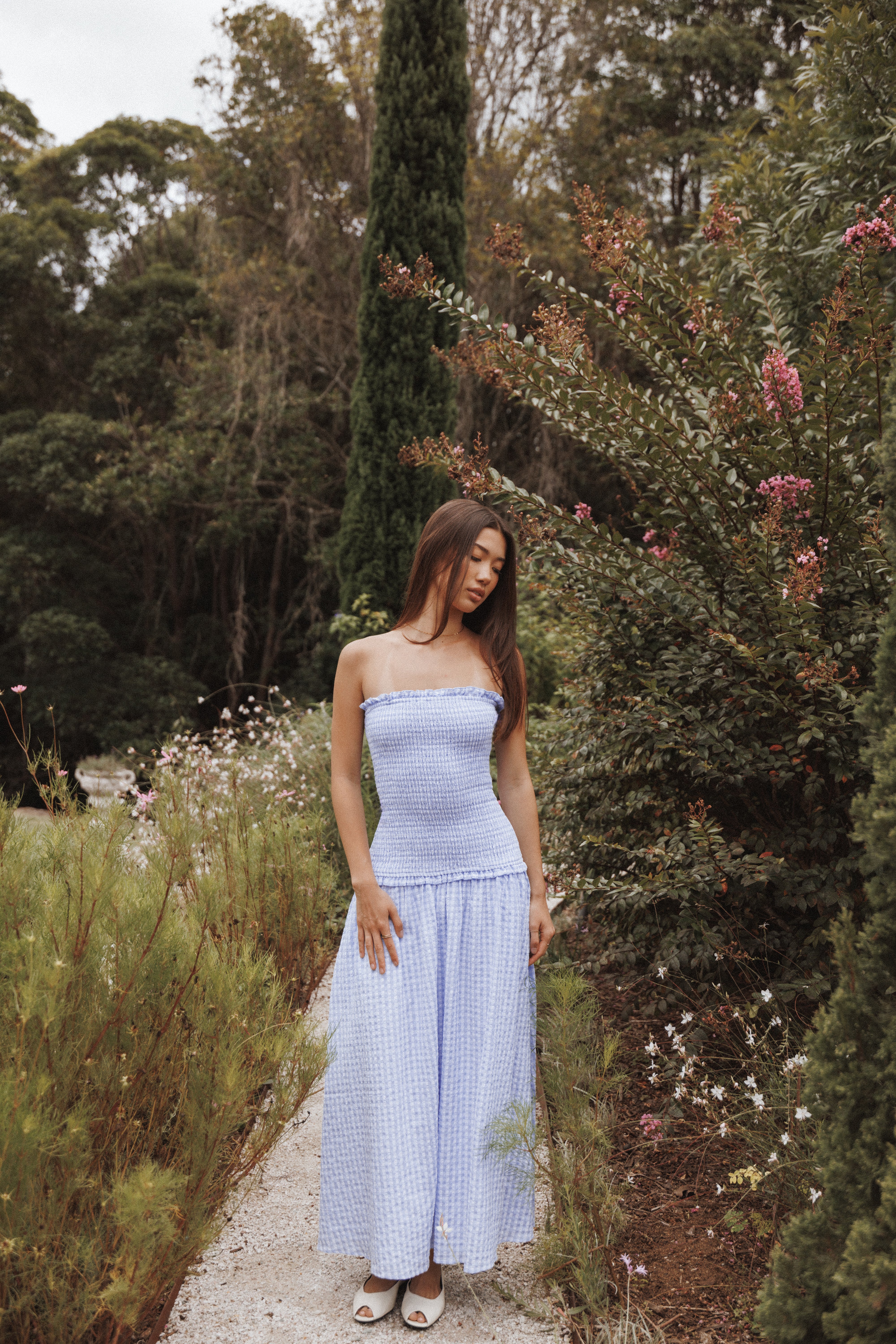 DRESSES Parkway Maxi Dress - Blue Gingham